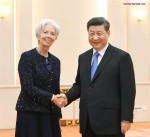 Chinese President Meets IMF Chief